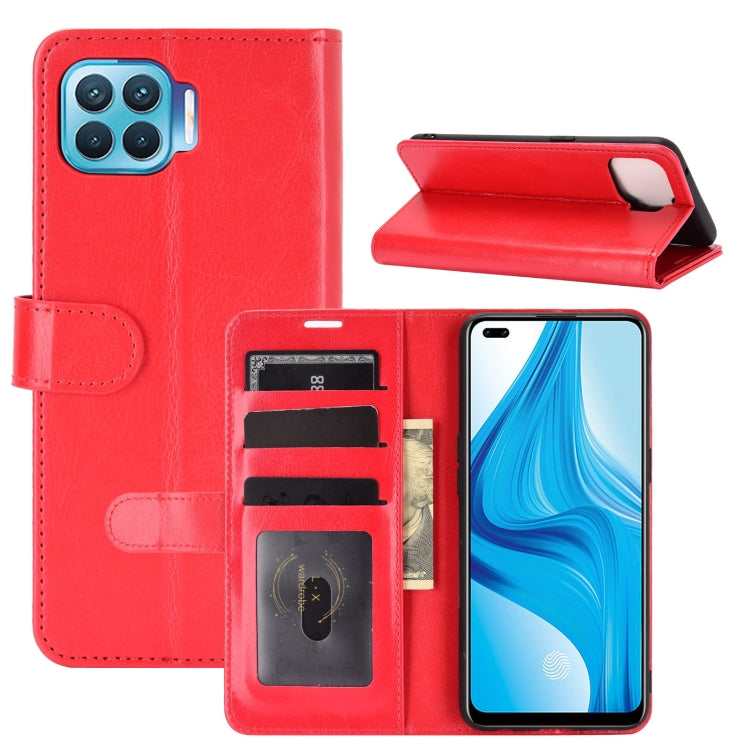 For OPPO F17 Pro R64 Texture Single Horizontal Flip Protective Case with Holder & Card Slots & Wallet& Photo Frame