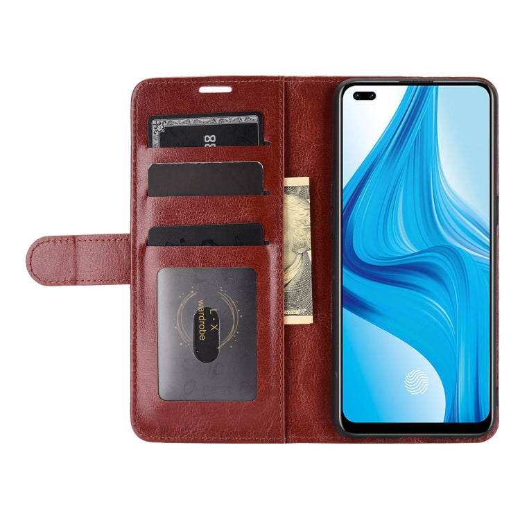 For OPPO F17 Pro R64 Texture Single Horizontal Flip Protective Case with Holder & Card Slots & Wallet& Photo Frame