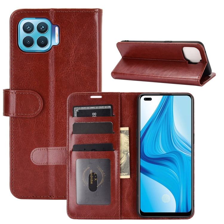 For OPPO F17 Pro R64 Texture Single Horizontal Flip Protective Case with Holder & Card Slots & Wallet& Photo Frame