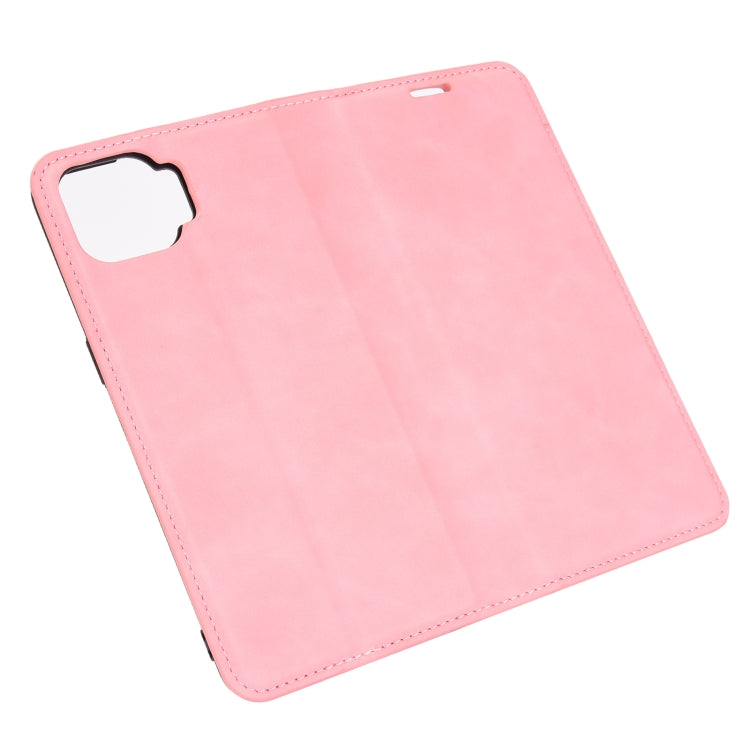 For OPPO F17 Pro Retro-skin Business Magnetic Suction Leather Case with Holder & Card Slots & Wallet