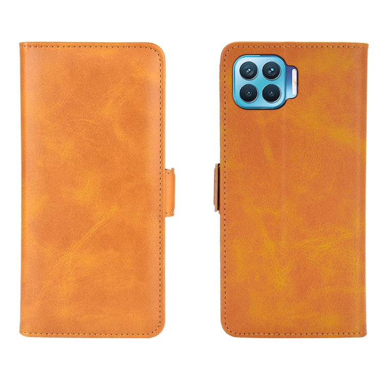 For OPPO F17 Pro Dual-side Magnetic Buckle Horizontal Flip Leather Case with Holder & Card Slots & Wallet