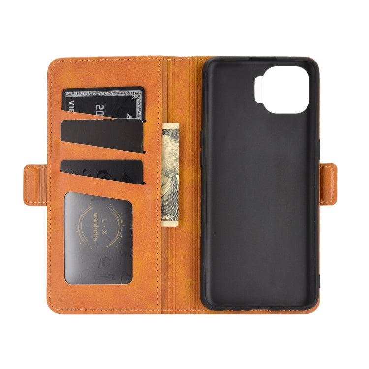 For OPPO F17 Pro Dual-side Magnetic Buckle Horizontal Flip Leather Case with Holder & Card Slots & Wallet