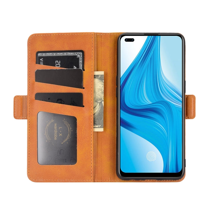 For OPPO F17 Pro Dual-side Magnetic Buckle Horizontal Flip Leather Case with Holder & Card Slots & Wallet