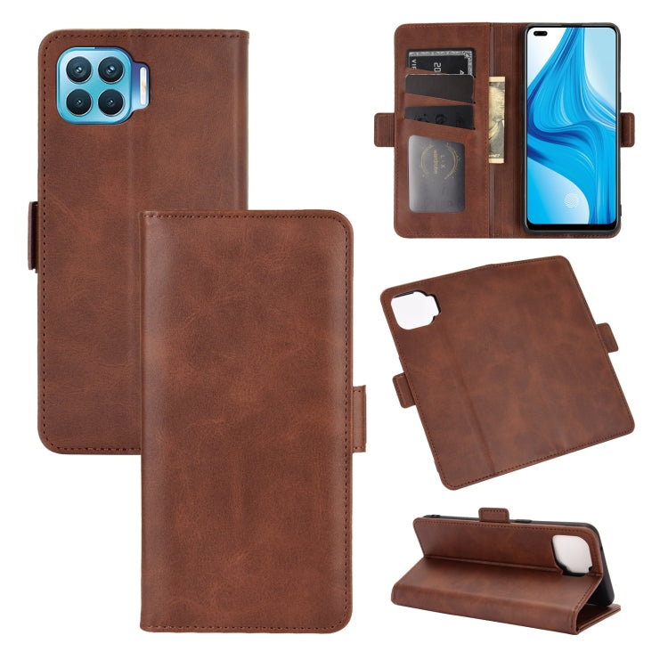 For OPPO F17 Pro Dual-side Magnetic Buckle Horizontal Flip Leather Case with Holder & Card Slots & Wallet
