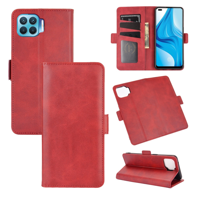 For OPPO F17 Pro Dual-side Magnetic Buckle Horizontal Flip Leather Case with Holder & Card Slots & Wallet