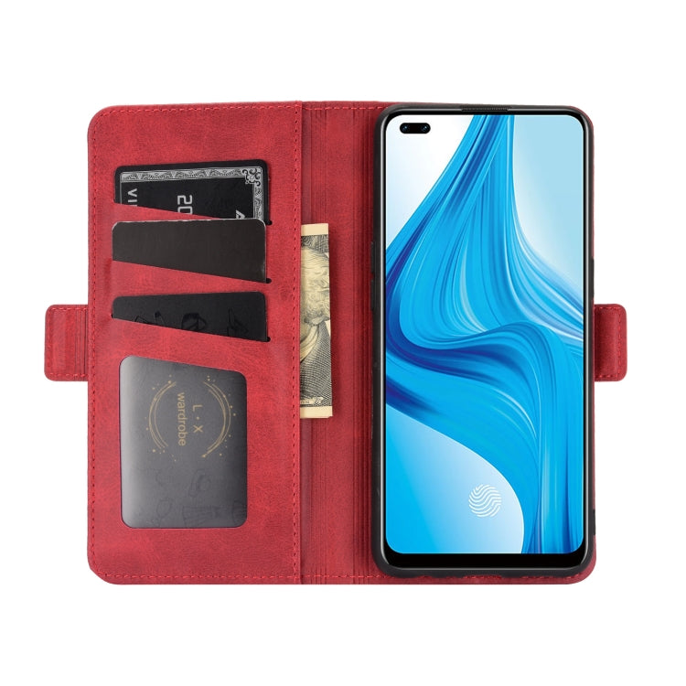 For OPPO F17 Pro Dual-side Magnetic Buckle Horizontal Flip Leather Case with Holder & Card Slots & Wallet