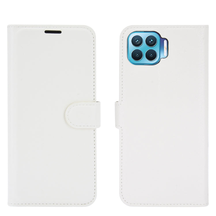 For OPPO F17 Pro Litchi Texture Horizontal Flip Protective Case with Holder & Card Slots & Wallet