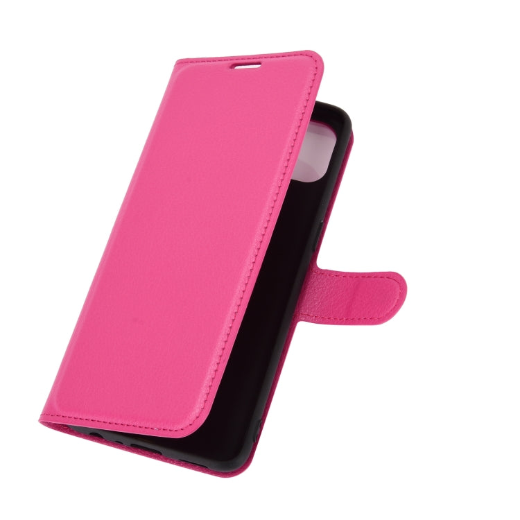 For OPPO F17 Pro Litchi Texture Horizontal Flip Protective Case with Holder & Card Slots & Wallet