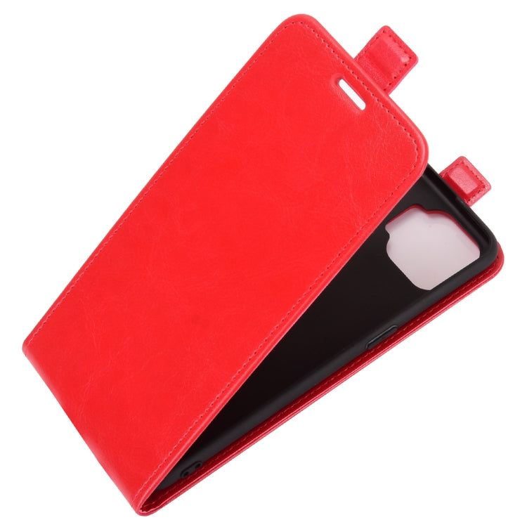 For OPPO F17 R64 Texture Single Vertical Flip Leather Protective Case with Card Slots & Photo Frame