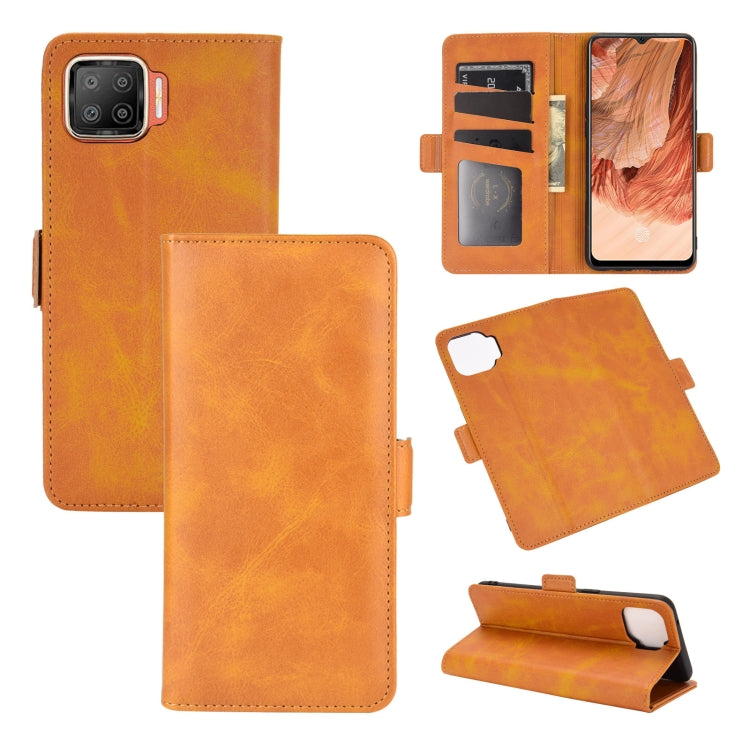 For OPPO F17 Dual-side Magnetic Buckle Horizontal Flip Leather Case with Holder & Card Slots & Wallet