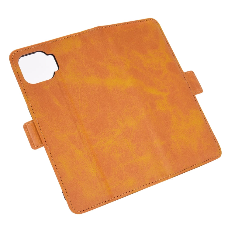 For OPPO F17 Dual-side Magnetic Buckle Horizontal Flip Leather Case with Holder & Card Slots & Wallet