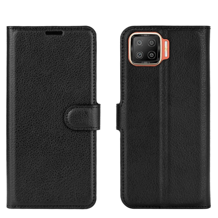 For OPPO F17 Litchi Texture Horizontal Flip Protective Case with Holder & Card Slots & Wallet