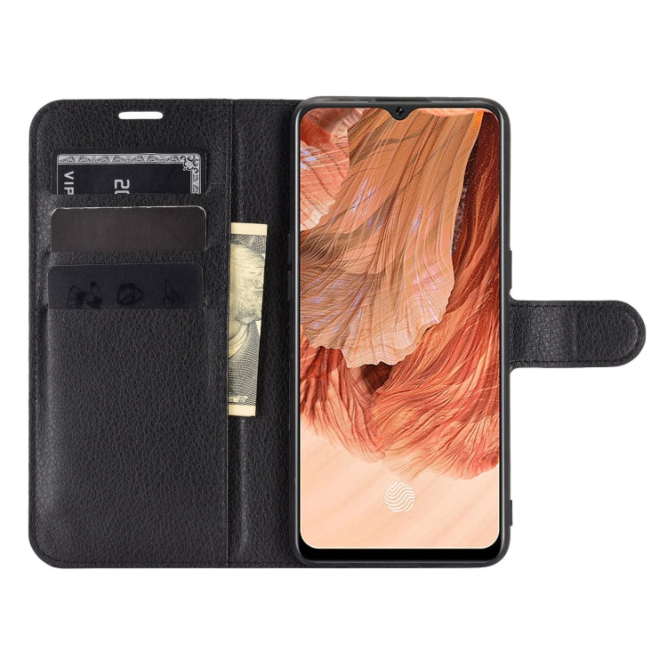 For OPPO F17 Litchi Texture Horizontal Flip Protective Case with Holder & Card Slots & Wallet