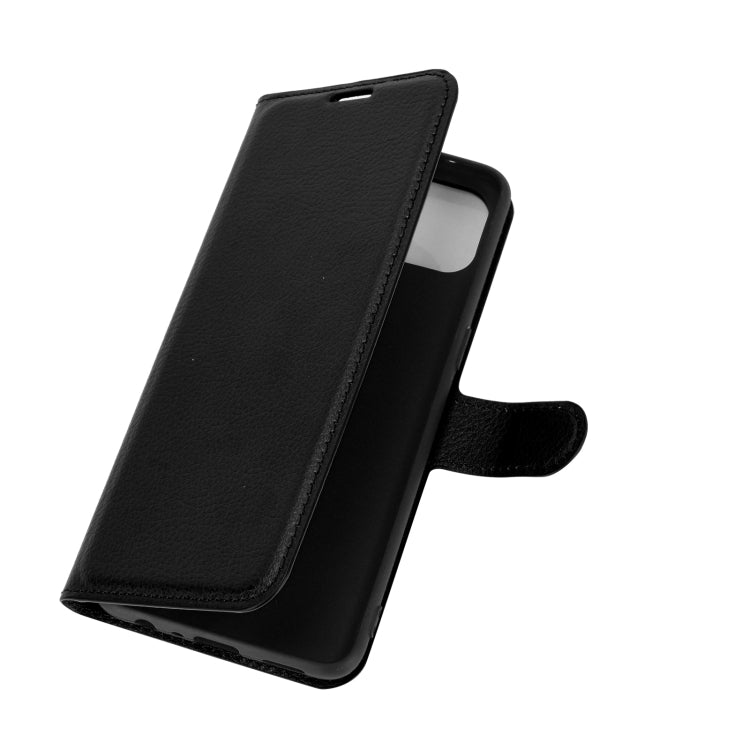 For OPPO F17 Litchi Texture Horizontal Flip Protective Case with Holder & Card Slots & Wallet