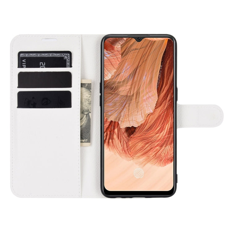 For OPPO F17 Litchi Texture Horizontal Flip Protective Case with Holder & Card Slots & Wallet