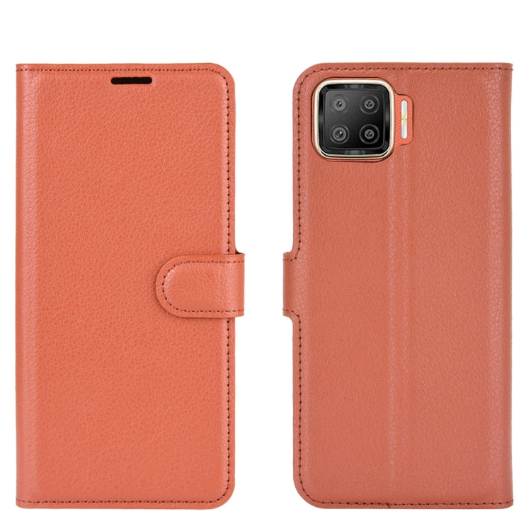 For OPPO F17 Litchi Texture Horizontal Flip Protective Case with Holder & Card Slots & Wallet
