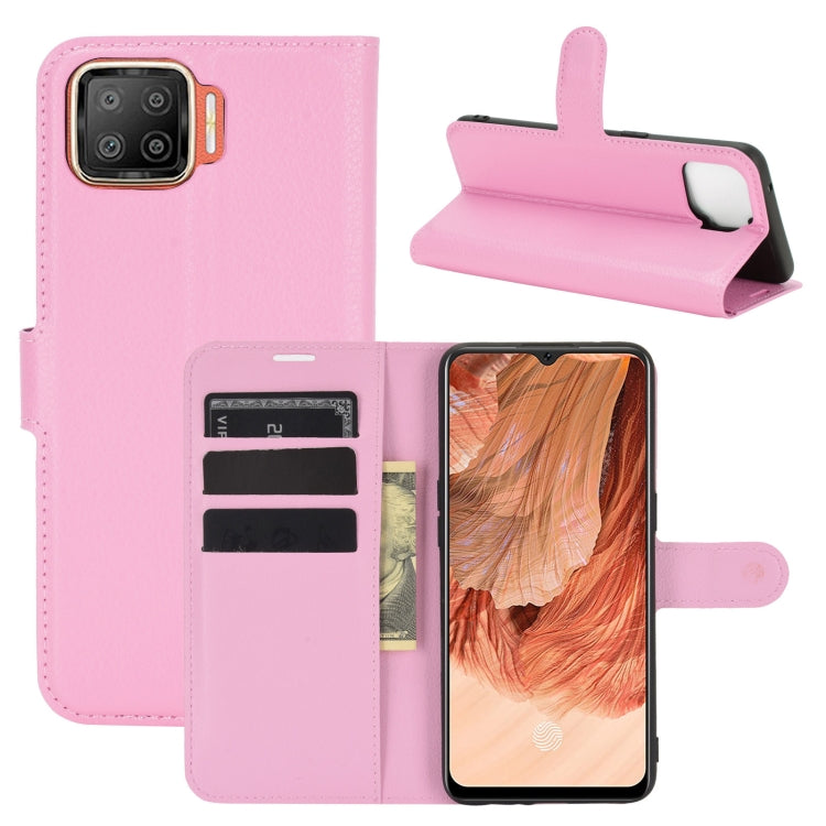 For OPPO F17 Litchi Texture Horizontal Flip Protective Case with Holder & Card Slots & Wallet