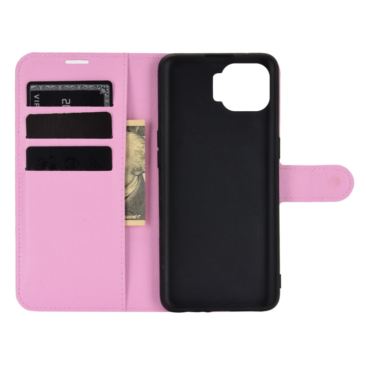 For OPPO F17 Litchi Texture Horizontal Flip Protective Case with Holder & Card Slots & Wallet