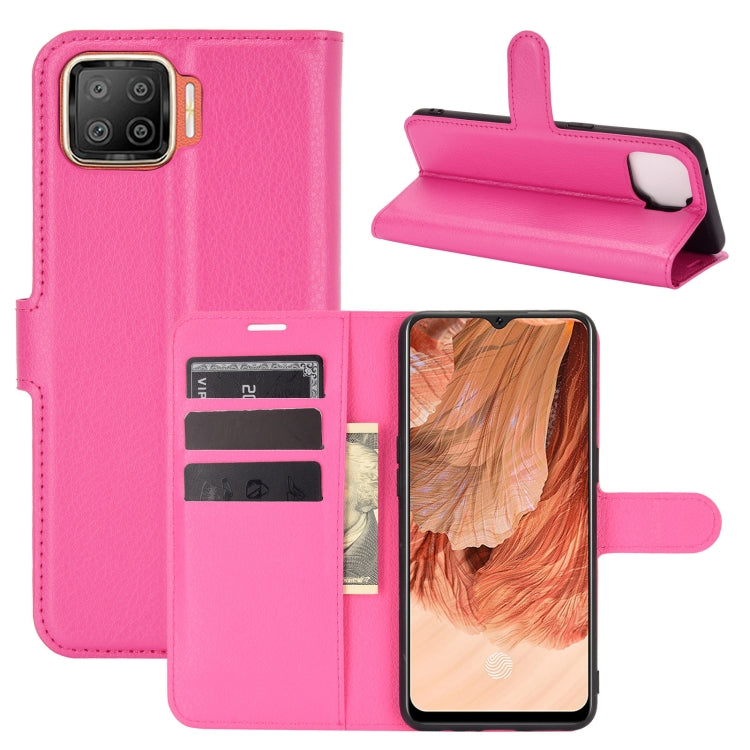 For OPPO F17 Litchi Texture Horizontal Flip Protective Case with Holder & Card Slots & Wallet