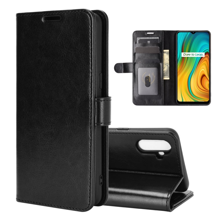 For OPPO Realme C3 without Fingerprint R64 Texture Single Horizontal Flip Protective Case with Holder & Card Slots & Wallet& Photo Frame