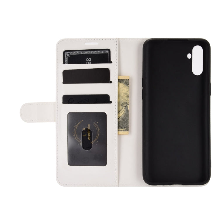 For OPPO Realme C3 without Fingerprint R64 Texture Single Horizontal Flip Protective Case with Holder & Card Slots & Wallet& Photo Frame