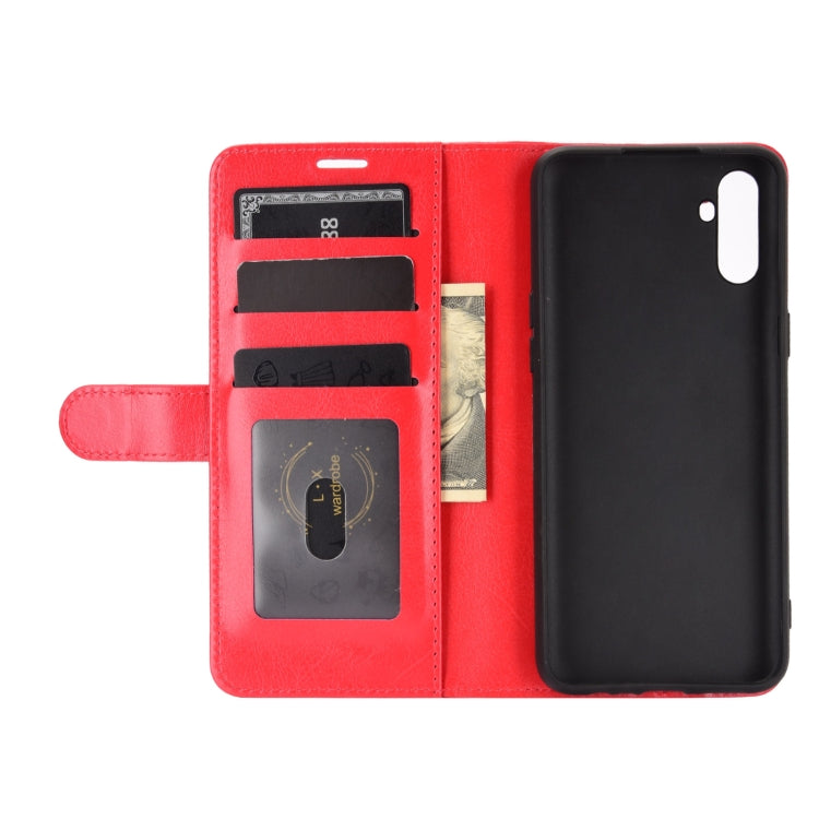 For OPPO Realme C3 without Fingerprint R64 Texture Single Horizontal Flip Protective Case with Holder & Card Slots & Wallet& Photo Frame