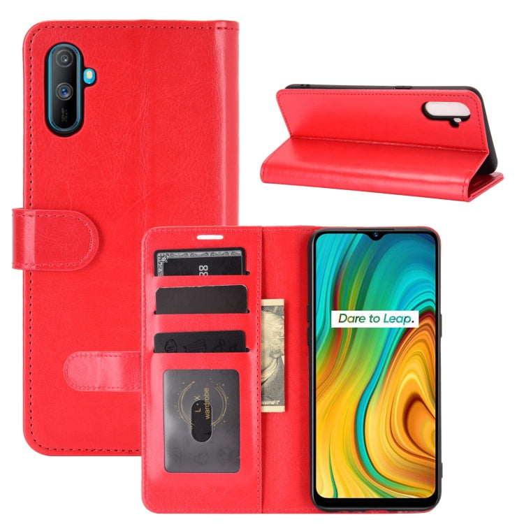 For OPPO Realme C3 without Fingerprint R64 Texture Single Horizontal Flip Protective Case with Holder & Card Slots & Wallet& Photo Frame