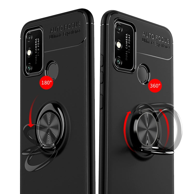 For OPPO Realme 7i Metal Ring Holder 360 Degree Rotating TPU Case