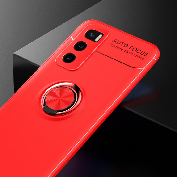 For vivo V20 SE Metal Ring Holder 360 Degree Rotating TPU Case