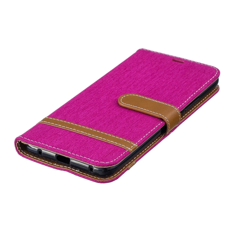 Color Matching Denim Texture Leather Case for Huawei Mate 20 Pro, with Holder & Card Slots & Wallet & Lanyard