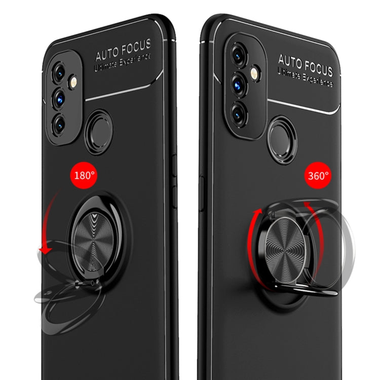 For OnePlus N100 Metal Ring Holder 360 Degree Rotating TPU Case