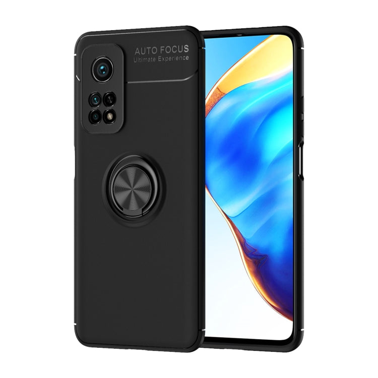 For Xiaomi Mi 10T Pro Metal Ring Holder 360 Degree Rotating TPU Case