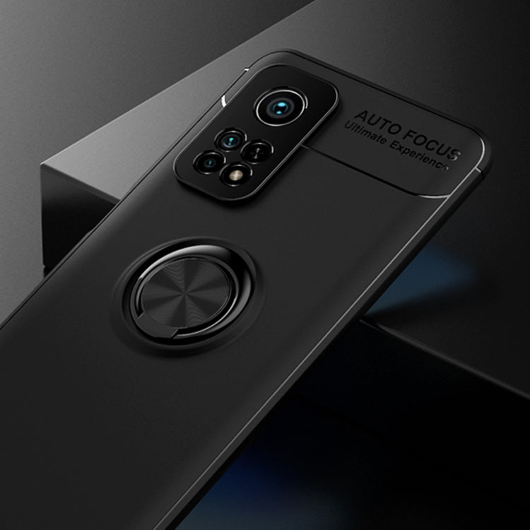 For Xiaomi Mi 10T Pro Metal Ring Holder 360 Degree Rotating TPU Case