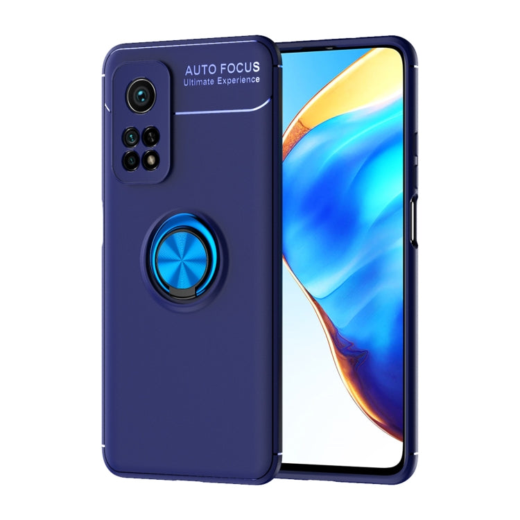For Xiaomi Mi 10T Pro Metal Ring Holder 360 Degree Rotating TPU Case