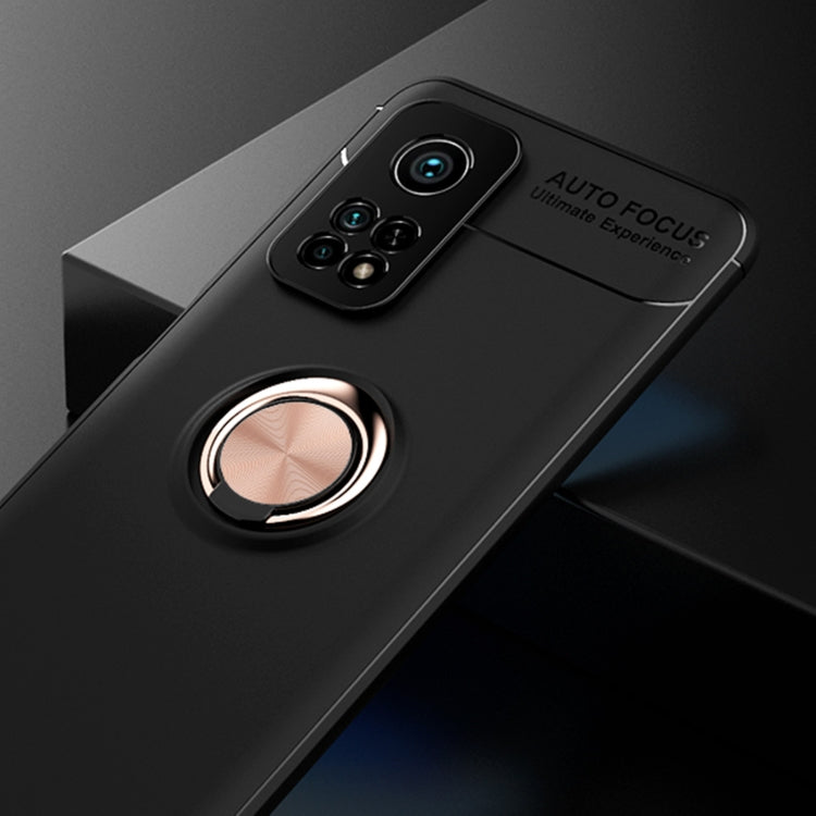 For Xiaomi Mi 10T Pro Metal Ring Holder 360 Degree Rotating TPU Case