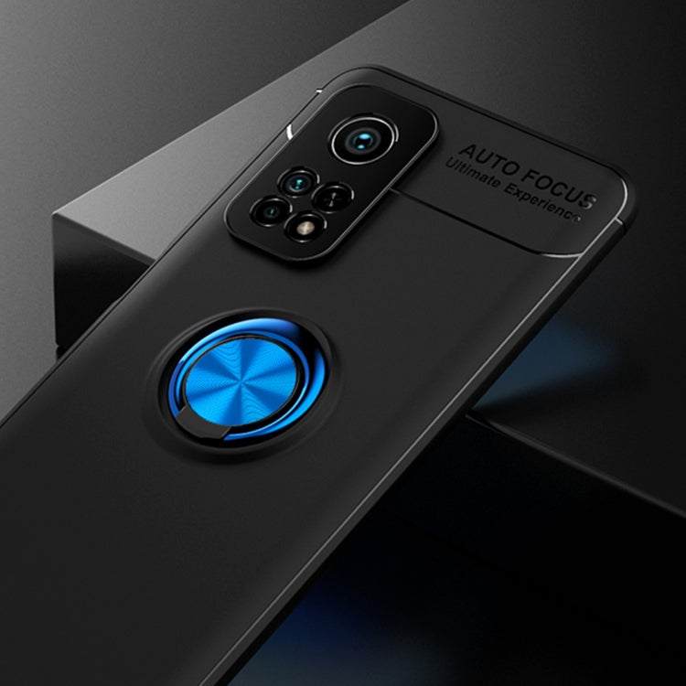 For Xiaomi Mi 10T Pro Metal Ring Holder 360 Degree Rotating TPU Case