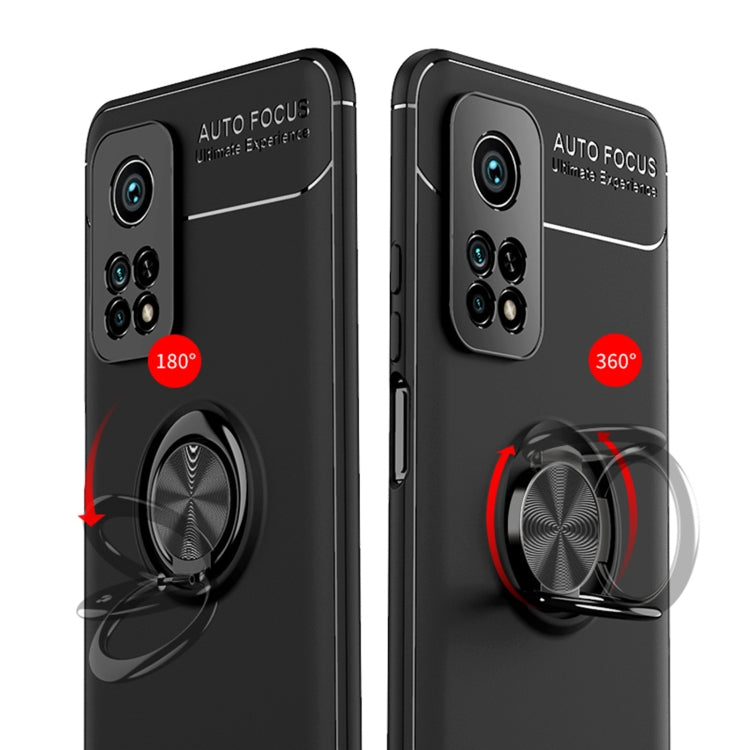 For Xiaomi Mi 10T Pro Metal Ring Holder 360 Degree Rotating TPU Case