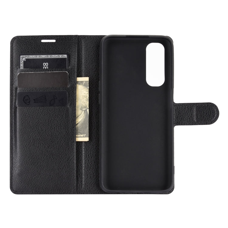 For OPPO Realme 7 Litchi Texture Horizontal Flip Protective Case with Holder & Card Slots & Wallet