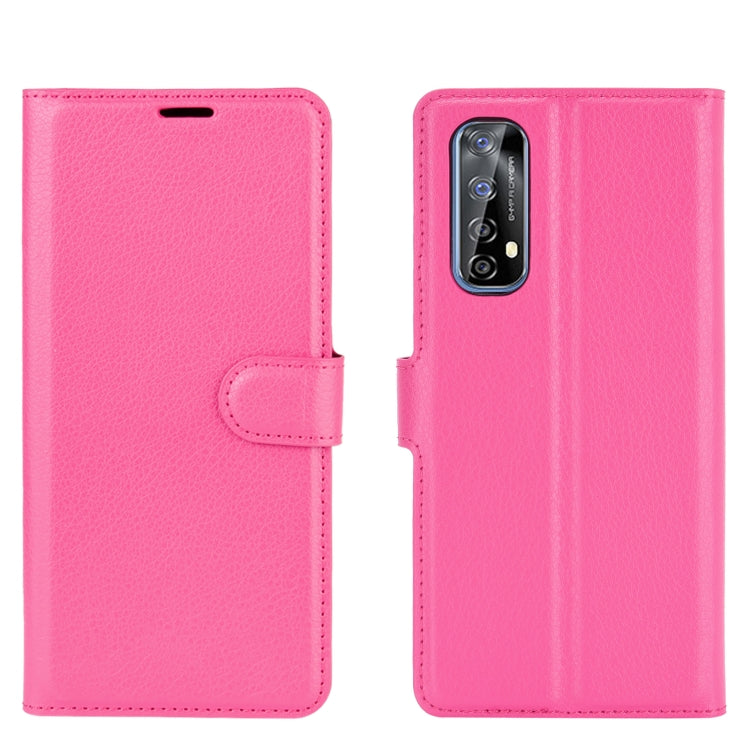 For OPPO Realme 7 Litchi Texture Horizontal Flip Protective Case with Holder & Card Slots & Wallet
