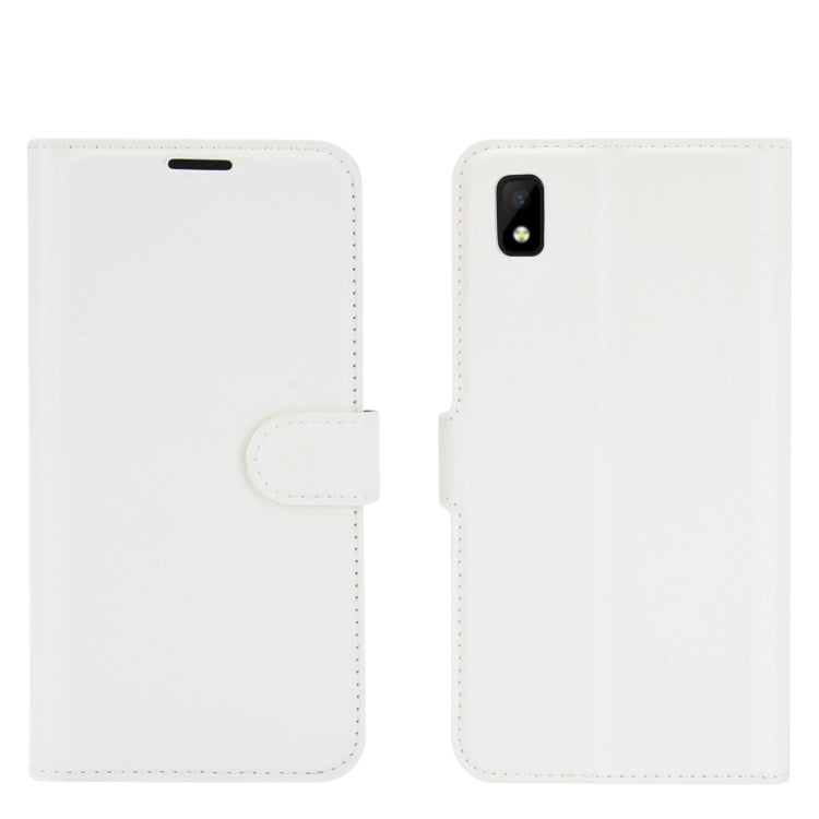 For ZTE Blade L210 Litchi Texture Horizontal Flip Protective Case with Holder & Card Slots & Wallet
