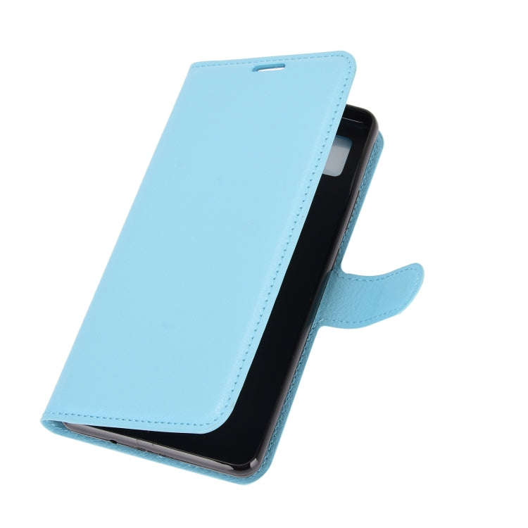 For ZTE Blade L210 Litchi Texture Horizontal Flip Protective Case with Holder & Card Slots & Wallet