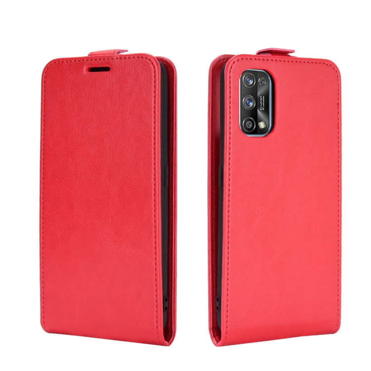 For OPPO Realme 7 Pro R64 Texture Single Vertical Flip Leather Protective Case with Card Slots & Photo Frame