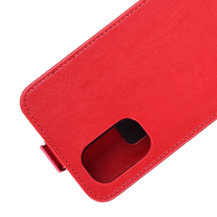 For OPPO Realme 7 Pro R64 Texture Single Vertical Flip Leather Protective Case with Card Slots & Photo Frame