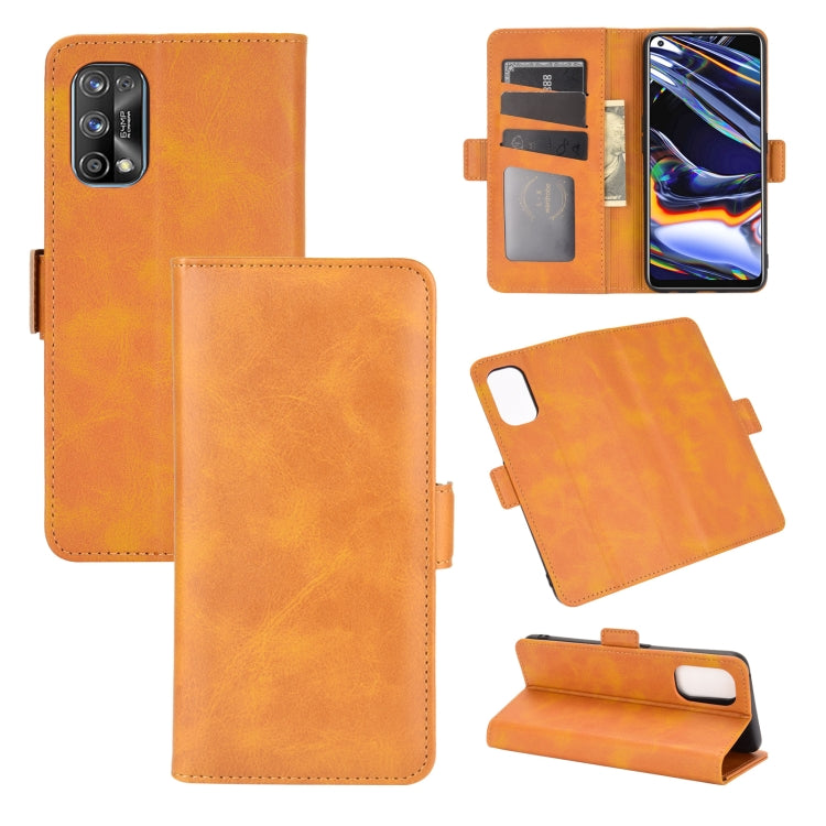 For OPPO Realme 7 Pro Dual-side Magnetic Buckle Horizontal Flip Leather Case with Holder & Card Slots & Wallet