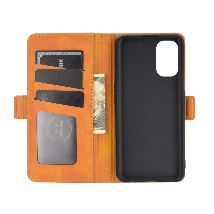 For OPPO Realme 7 Pro Dual-side Magnetic Buckle Horizontal Flip Leather Case with Holder & Card Slots & Wallet