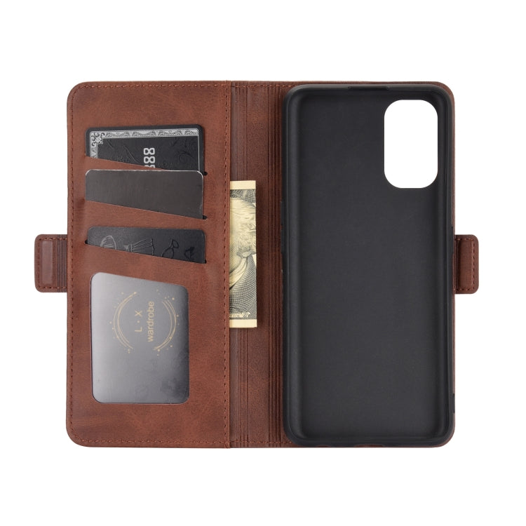 For OPPO Realme 7 Pro Dual-side Magnetic Buckle Horizontal Flip Leather Case with Holder & Card Slots & Wallet