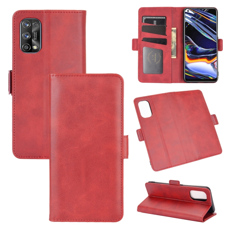 For OPPO Realme 7 Pro Dual-side Magnetic Buckle Horizontal Flip Leather Case with Holder & Card Slots & Wallet