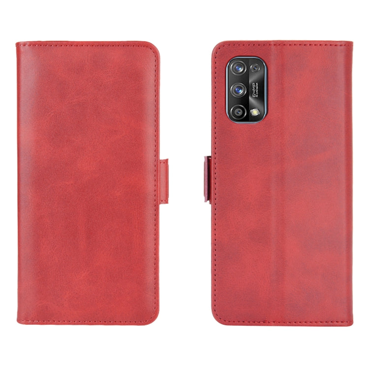 For OPPO Realme 7 Pro Dual-side Magnetic Buckle Horizontal Flip Leather Case with Holder & Card Slots & Wallet