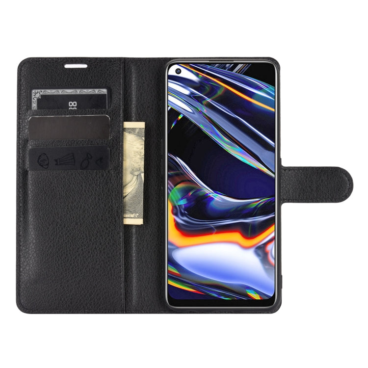 For OPPO Realme 7 Pro Litchi Texture Horizontal Flip Protective Case with Holder & Card Slots & Wallet