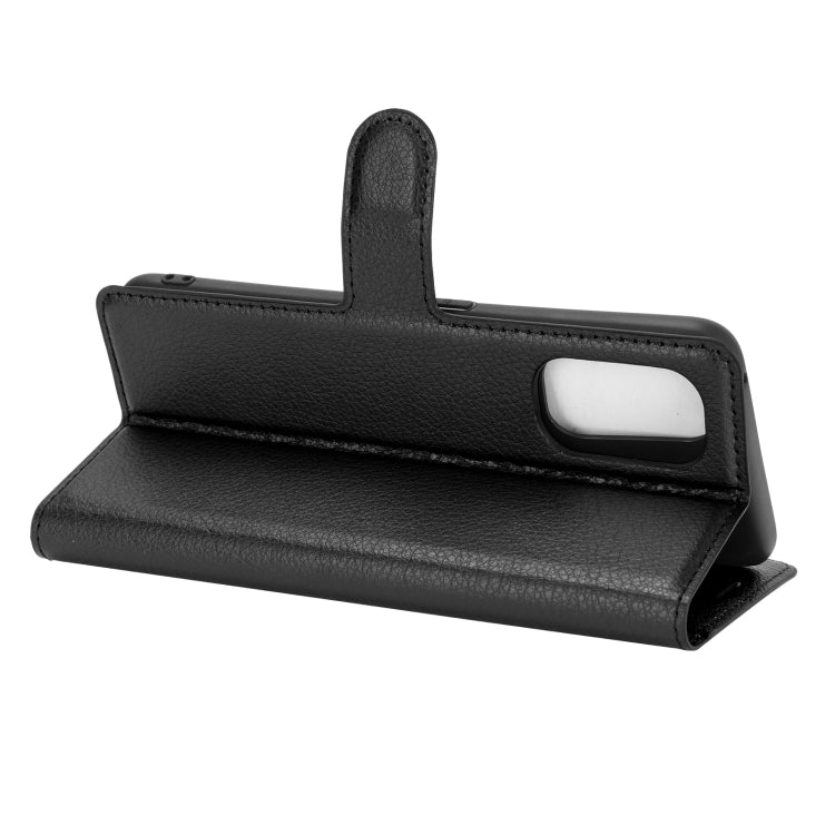 For OPPO Realme 7 Pro Litchi Texture Horizontal Flip Protective Case with Holder & Card Slots & Wallet